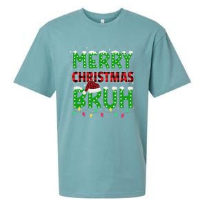 Bruh Christmas Red Plaid Ns Xmas Pajama Sueded Cloud Jersey T-Shirt