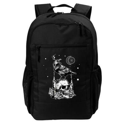 Black Crow Raven Skull Viking Norse Occult Gothic Backpack