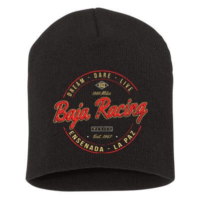 Baja California Racing For All Who Race 1000 Miles Or More Short Acrylic Beanie