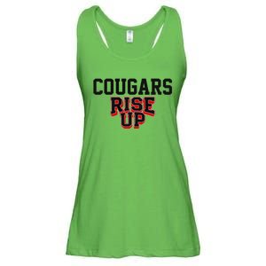 Brazos Cougars Rise Up Hs Ladies Essential Flowy Tank