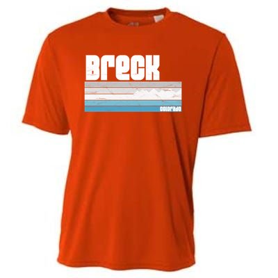 Breckenridge Colorado Retro Breck Co Skiing Snowboarding Gift Cooling Performance Crew T-Shirt