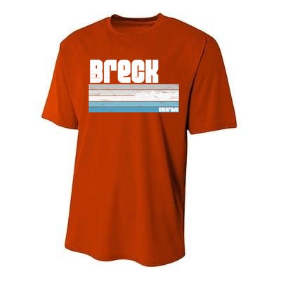 Breckenridge Colorado Retro Breck Co Skiing Snowboarding Gift Performance Sprint T-Shirt