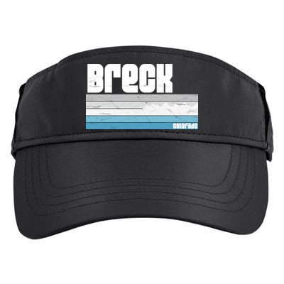 Breckenridge Colorado Retro Breck Co Skiing Snowboarding Gift Adult Drive Performance Visor