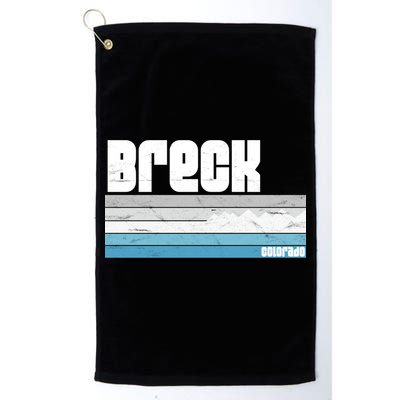 Breckenridge Colorado Retro Breck Co Skiing Snowboarding Gift Golf Towel