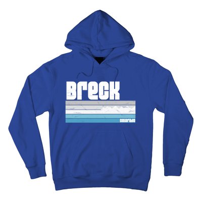 Breckenridge Colorado Retro Breck Co Skiing Snowboarding Gift Hoodie