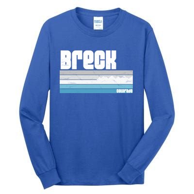 Breckenridge Colorado Retro Breck Co Skiing Snowboarding Gift Tall Long Sleeve T-Shirt