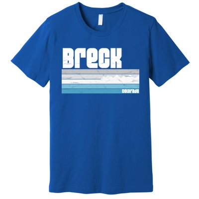 Breckenridge Colorado Retro Breck Co Skiing Snowboarding Gift Premium T-Shirt