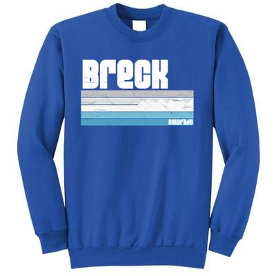 Breckenridge Colorado Retro Breck Co Skiing Snowboarding Gift Tall Sweatshirt