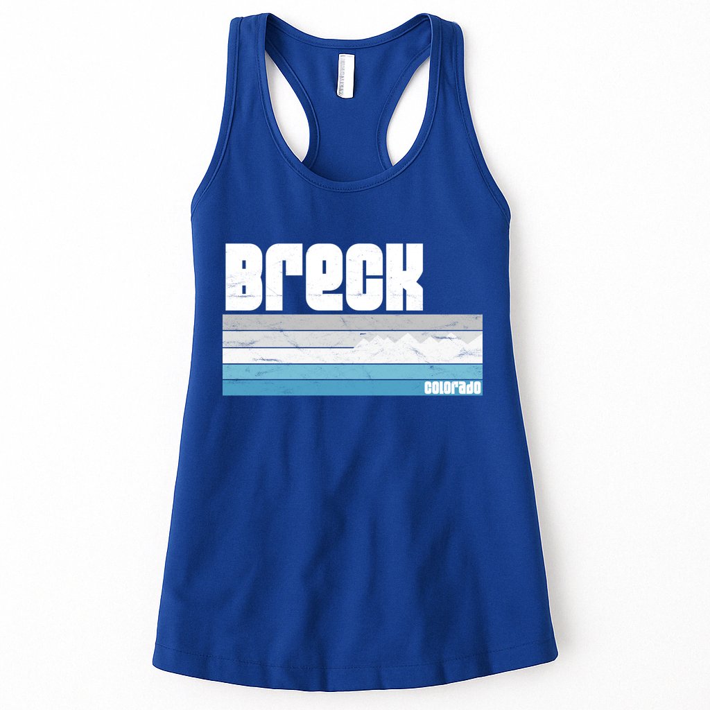 Breckenridge Colorado Retro Breck Co Skiing Snowboarding Gift Womens Tank Top