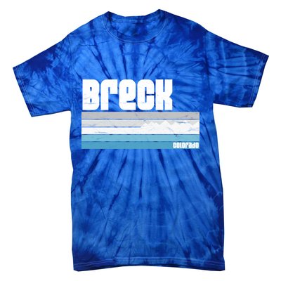 Breckenridge Colorado Retro Breck Co Skiing Snowboarding Gift Tie-Dye T-Shirt