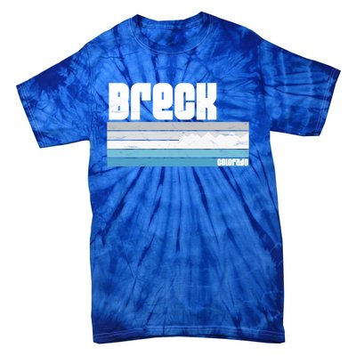 Breckenridge Colorado Retro Breck Co Skiing Snowboarding Gift Tie-Dye T-Shirt