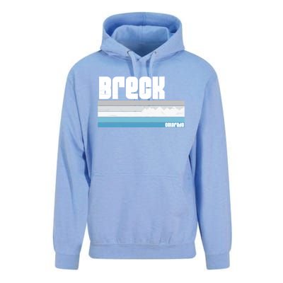 Breckenridge Colorado Retro Breck Co Skiing Snowboarding Gift Unisex Surf Hoodie