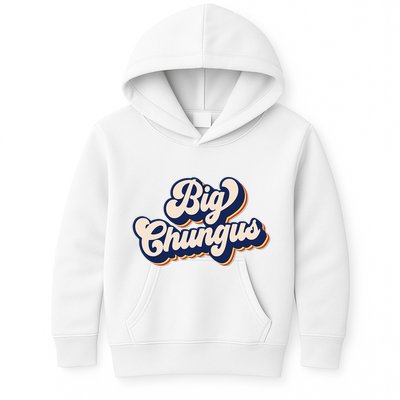 Big Chungus Retro Vintage Art Funny Dank Meme Big Chungus Kids Hoodie