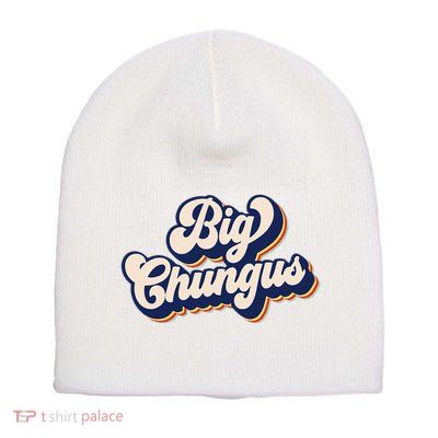 Big Chungus Retro Vintage Art Funny Dank Meme Big Chungus Short Acrylic Beanie