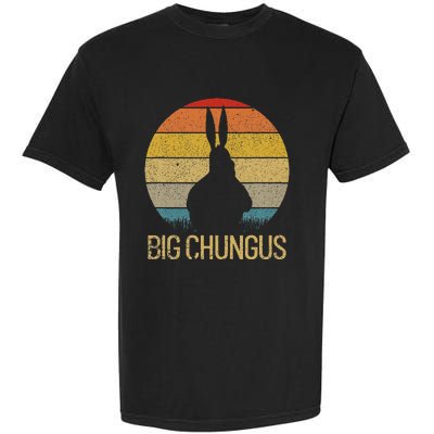 Big Chungus Retro Sunset Vintage Dank Meme Big Chungus Garment-Dyed Heavyweight T-Shirt