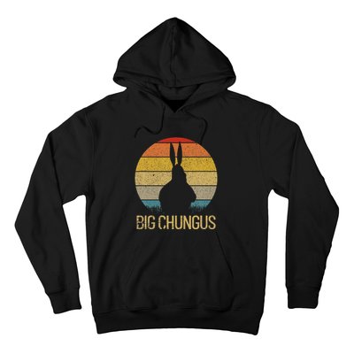 Big Chungus Retro Sunset Vintage Dank Meme Big Chungus Hoodie