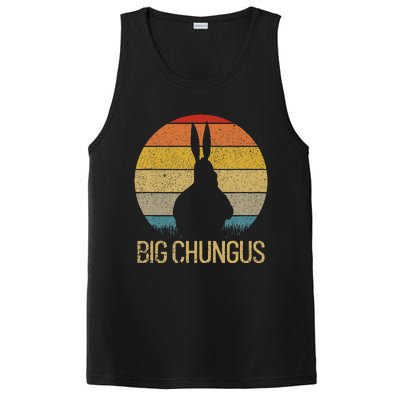 Big Chungus Retro Sunset Vintage Dank Meme Big Chungus PosiCharge Competitor Tank