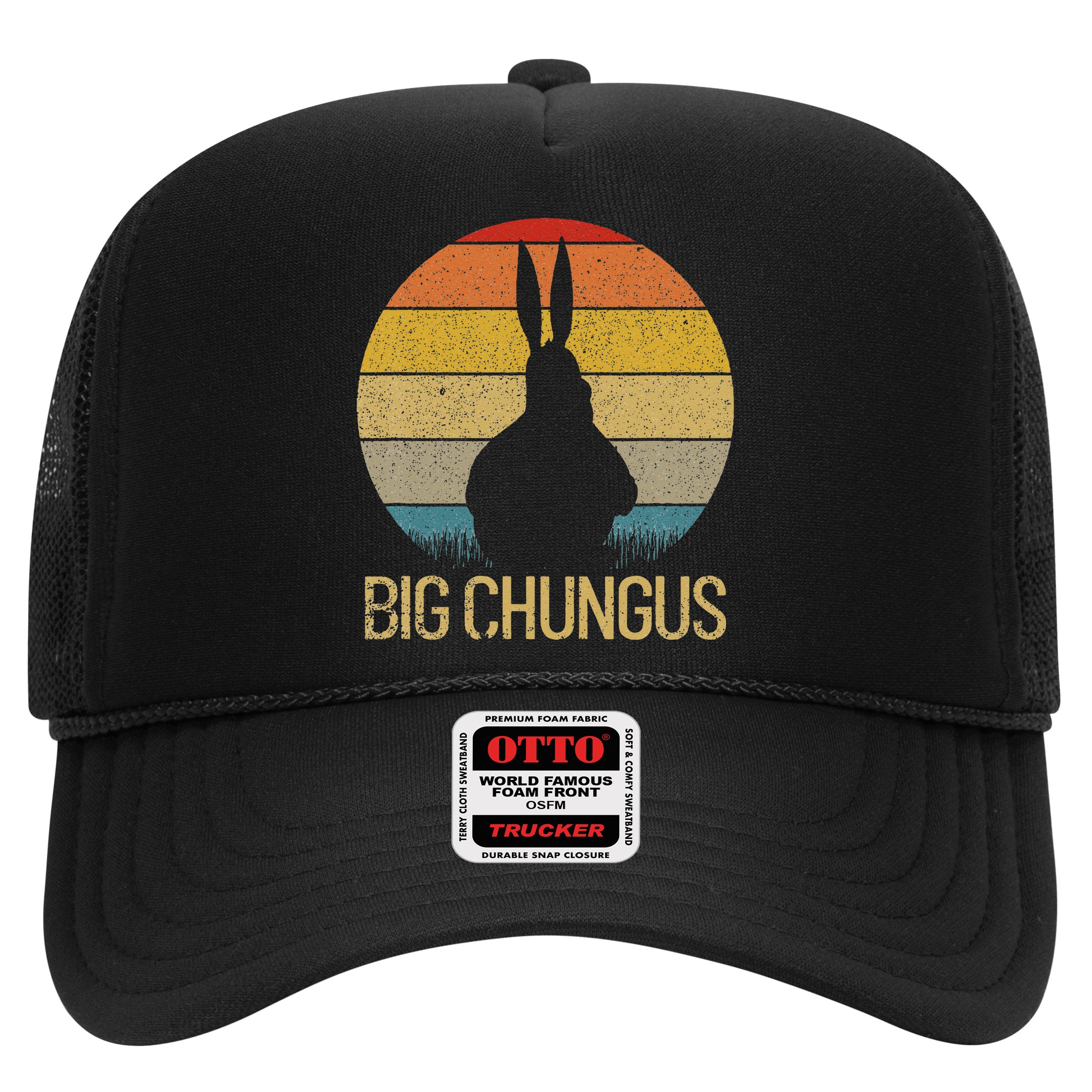 Big Chungus Retro Sunset Vintage Dank Meme Big Chungus Hat