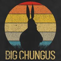 Big Chungus Retro Sunset Vintage Dank Meme Big Chungus Hat
