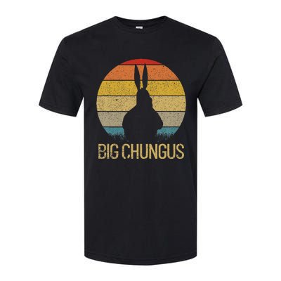 Big Chungus Retro Sunset Vintage Dank Meme Big Chungus Softstyle® CVC T-Shirt