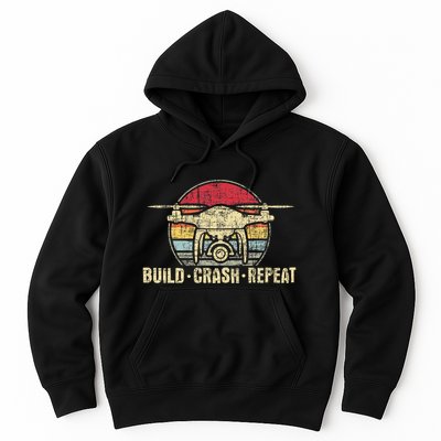 Build Crash Repeat Drone Pilot Quadcopter Faa Certified Hoodie