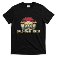 Build Crash Repeat Drone Pilot Quadcopter Faa Certified T-Shirt