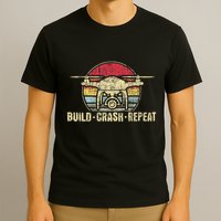 Build Crash Repeat Drone Pilot Quadcopter Faa Certified T-Shirt