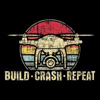 Build Crash Repeat Drone Pilot Quadcopter Faa Certified 16 in Basic Backpack