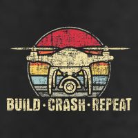 Build Crash Repeat Drone Pilot Quadcopter Faa Certified 25L Jumbo Tote