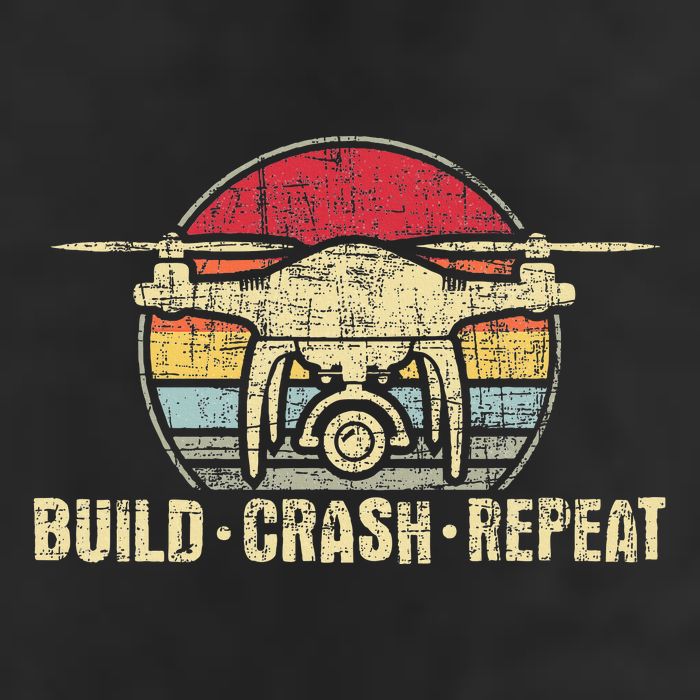 Build Crash Repeat Drone Pilot Quadcopter Faa Certified 25L Jumbo Tote