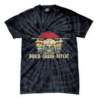 Build Crash Repeat Drone Pilot Quadcopter Faa Certified Tie-Dye T-Shirt