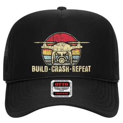 Build Crash Repeat Drone Pilot Quadcopter Faa Certified Trucker Hat