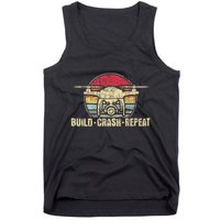Build Crash Repeat Drone Pilot Quadcopter Faa Certified Tank Top