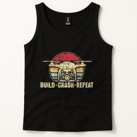 Build Crash Repeat Drone Pilot Quadcopter Faa Certified Tank Top