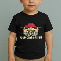 Build Crash Repeat Drone Pilot Quadcopter Faa Certified Toddler T-Shirt