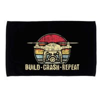 Build Crash Repeat Drone Pilot Quadcopter Faa Certified Microfiber Hand Towel