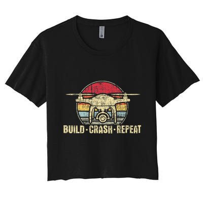 Build Crash Repeat Drone Pilot Quadcopter Faa Certified Crop Top