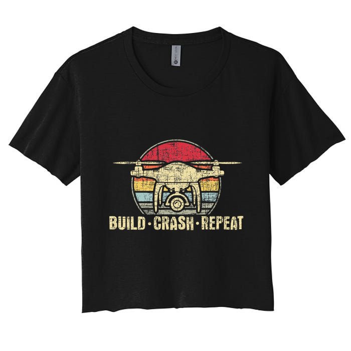 Build Crash Repeat Drone Pilot Quadcopter Faa Certified Crop Top
