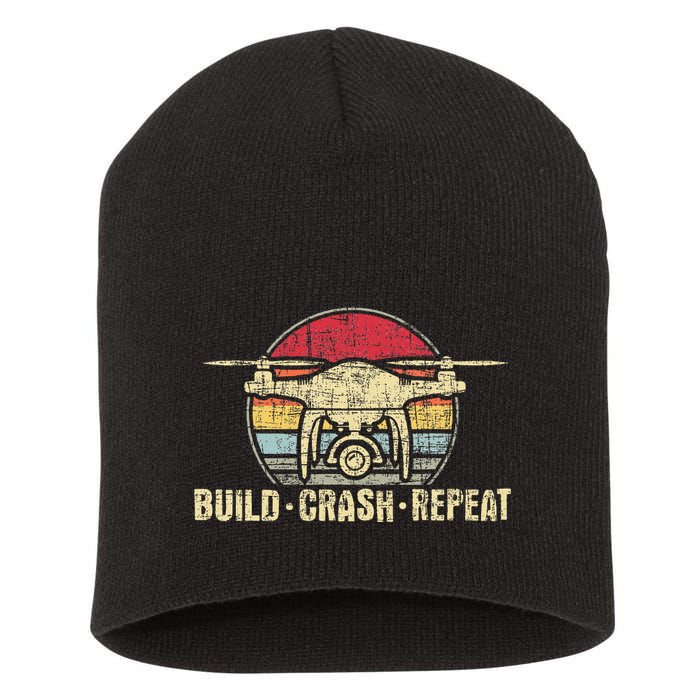 Build Crash Repeat Drone Pilot Quadcopter Faa Certified Short Acrylic Beanie
