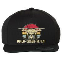 Build Crash Repeat Drone Pilot Quadcopter Faa Certified Wool Snapback Cap