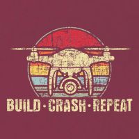 Build Crash Repeat Drone Pilot Quadcopter Faa Certified 16oz Travel Tumbler