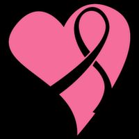 Breast Cancer Ribbon Heart Visor