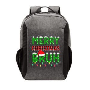 Bruh Christmas Red Plaid Teens Xmas Pajama Vector Backpack