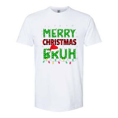 Bruh Christmas Red Plaid Teens Xmas Pajama Softstyle CVC T-Shirt