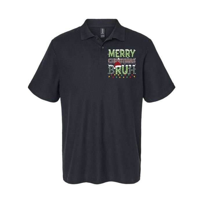 Bruh Christmas Red Plaid Xmas Pajama Softstyle Adult Sport Polo