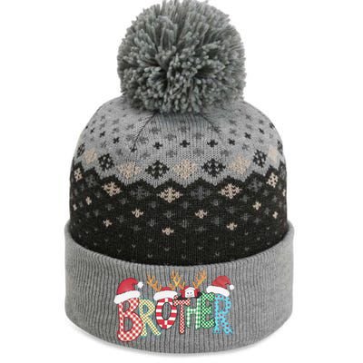 Brother Christmas Reindeer Santa Festive Design Funny Gift The Baniff Cuffed Pom Beanie