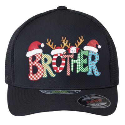 Brother Christmas Reindeer Santa Festive Design Funny Gift Flexfit Unipanel Trucker Cap