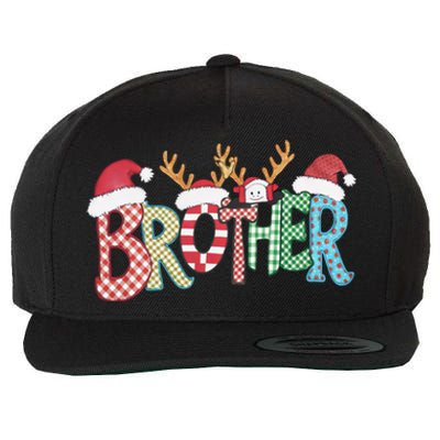 Brother Christmas Reindeer Santa Festive Design Funny Gift Wool Snapback Cap