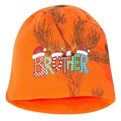 Brother Christmas Reindeer Santa Festive Design Funny Gift Kati - Camo Knit Beanie