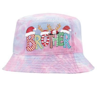 Brother Christmas Reindeer Santa Festive Design Funny Gift Tie-Dyed Bucket Hat